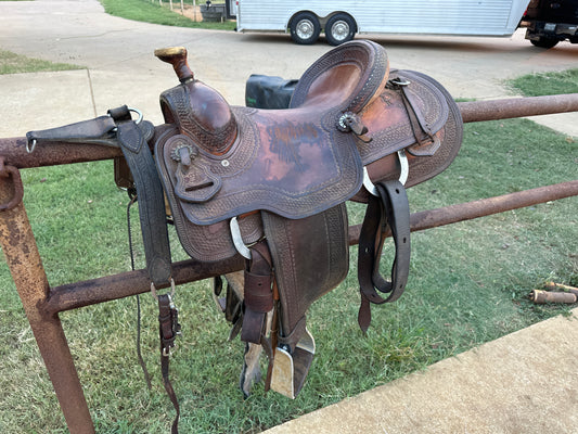 USED 14.5” Roping Saddle