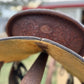 USED 15” Leather Barrel Saddle