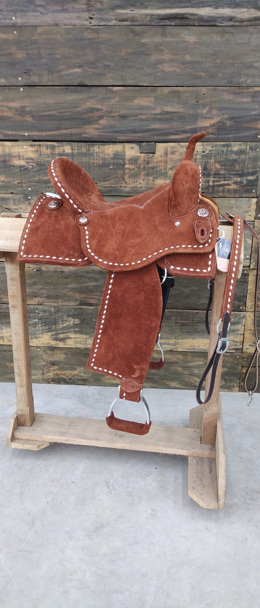Lightweight Barrel Saddle - Rough Out Square