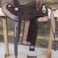 Spine Relief Barrel Saddle with Leather & Turquoise - FREE SHIPPING