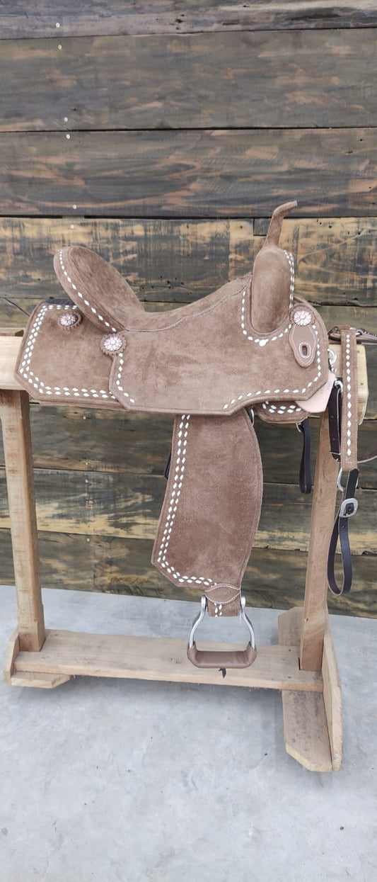 Lightweight Barrel Saddle - Light Brown