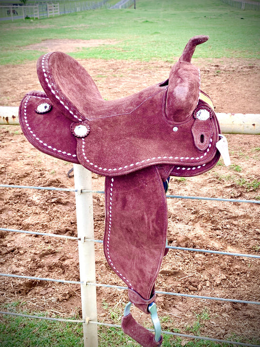 Lightweight Barrel Saddle PINK - 14”