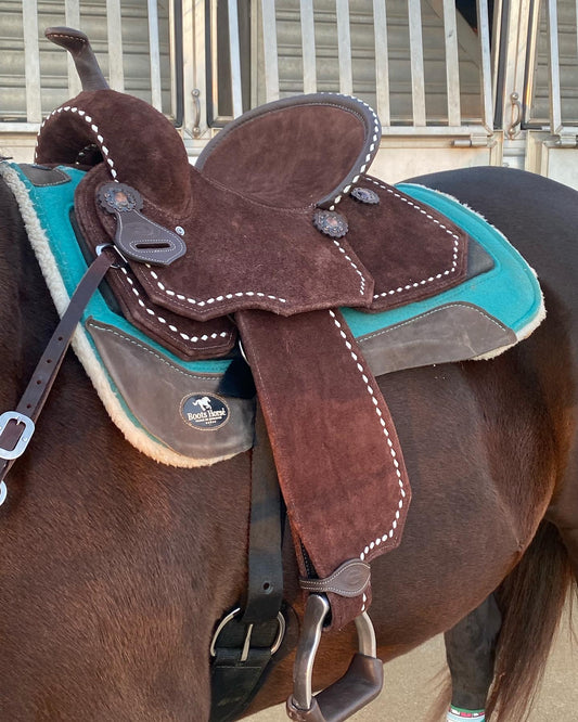 Lightweight Barrel Saddle - Brown