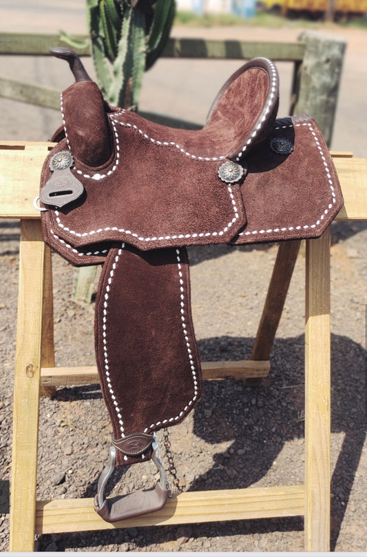 Lightweight Barrel Saddle - Brown