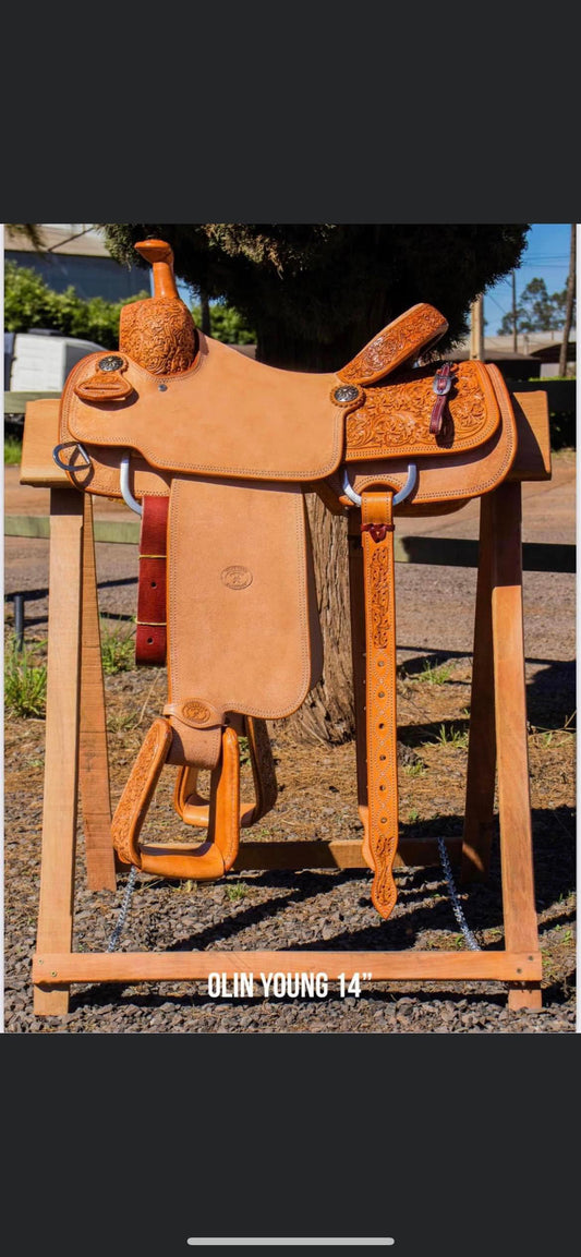 In stock - Roping Saddle - Size 14”